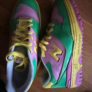 New Balance Men’s Green, Pink, and Yellow Sneakers